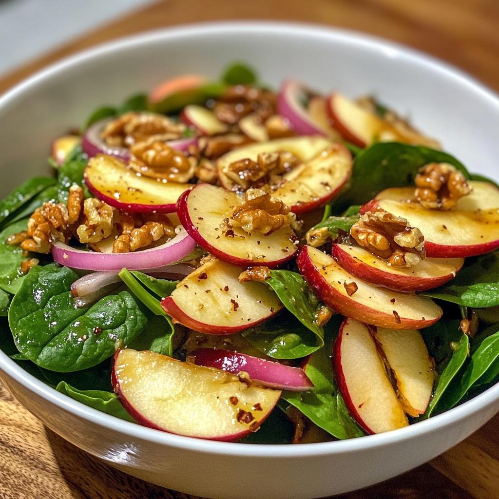 Apple Walnut Spinach Salad - detail 1