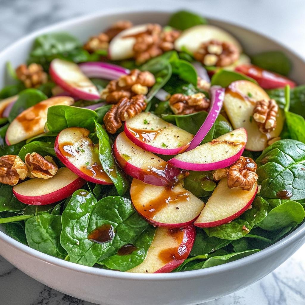 Apple Walnut Spinach Salad - detail 3