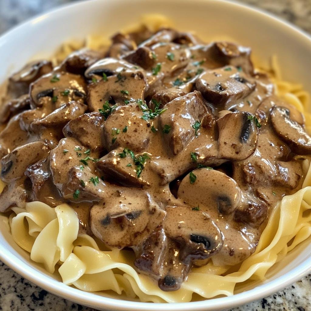 Beef Stroganoff - detail 2
