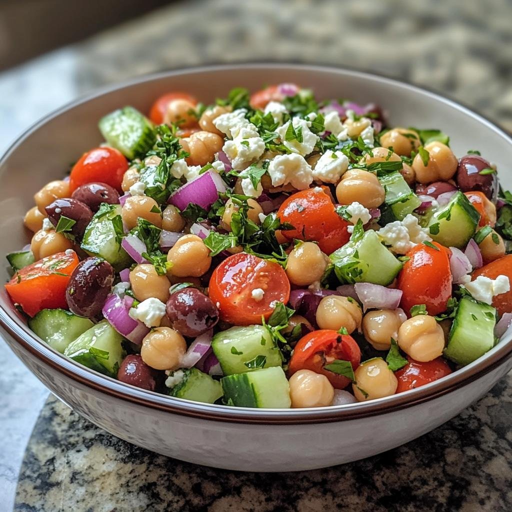 Chickpea Mediterranean Salad - detail 1