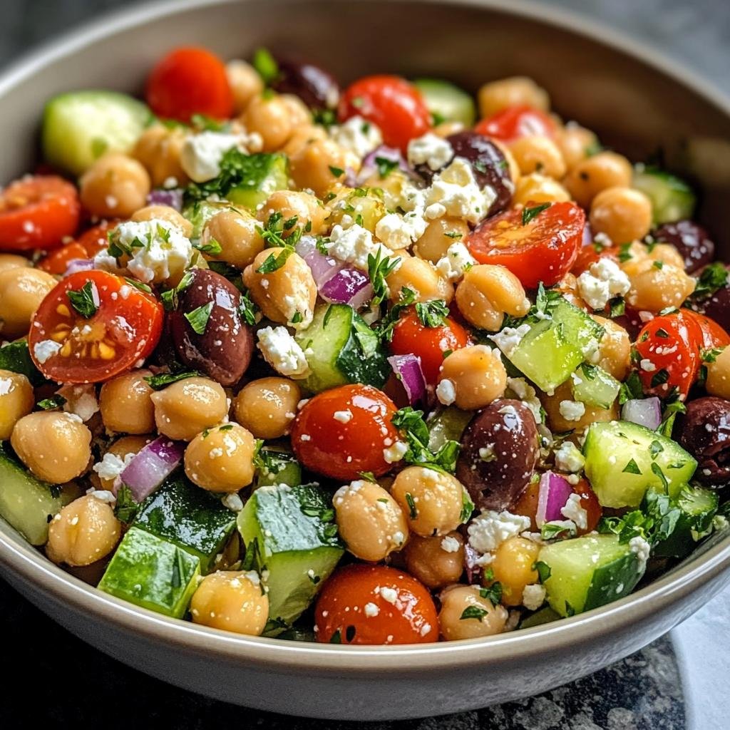 Chickpea Mediterranean Salad