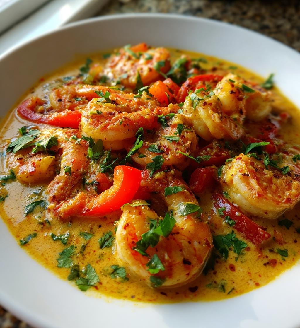 Coconut Curry Shrimp - detail 2