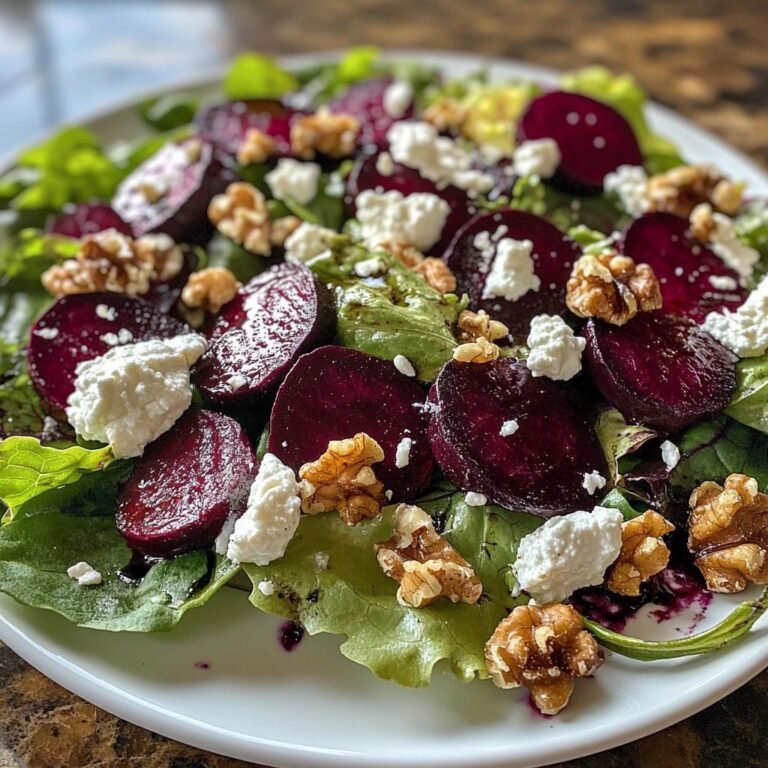 Roasted Beet and Goat Cheese Salad