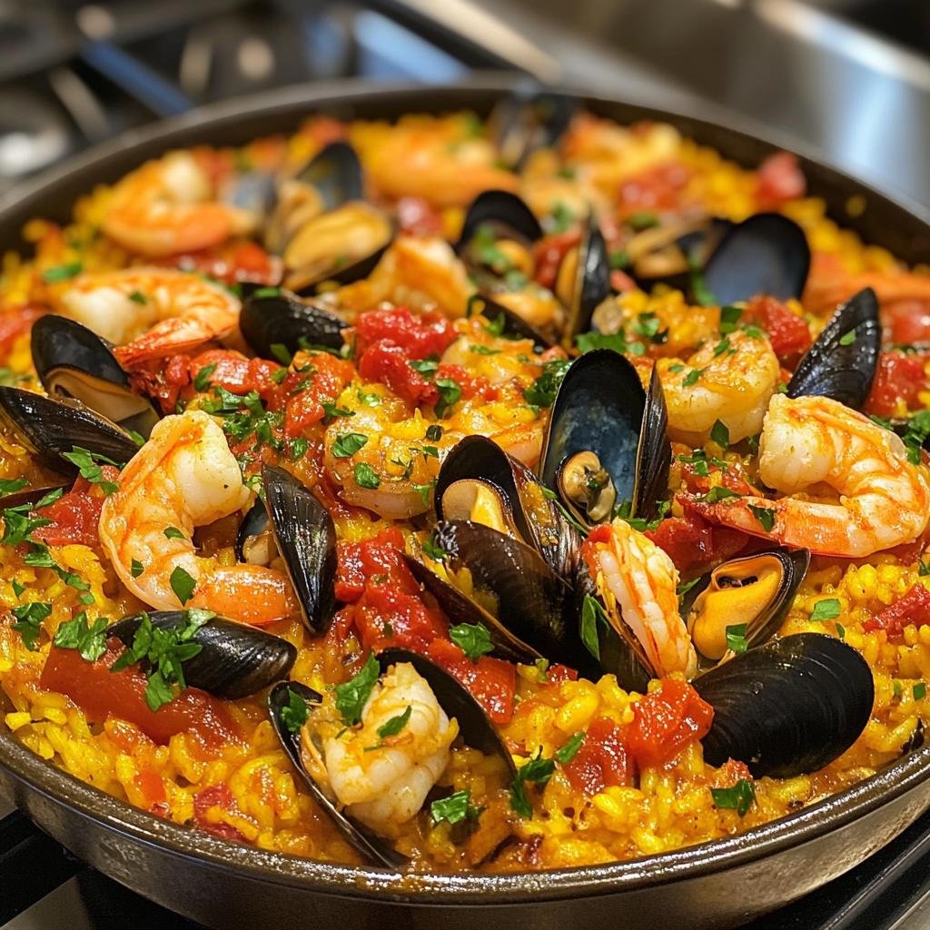Seafood Paella - detail 1
