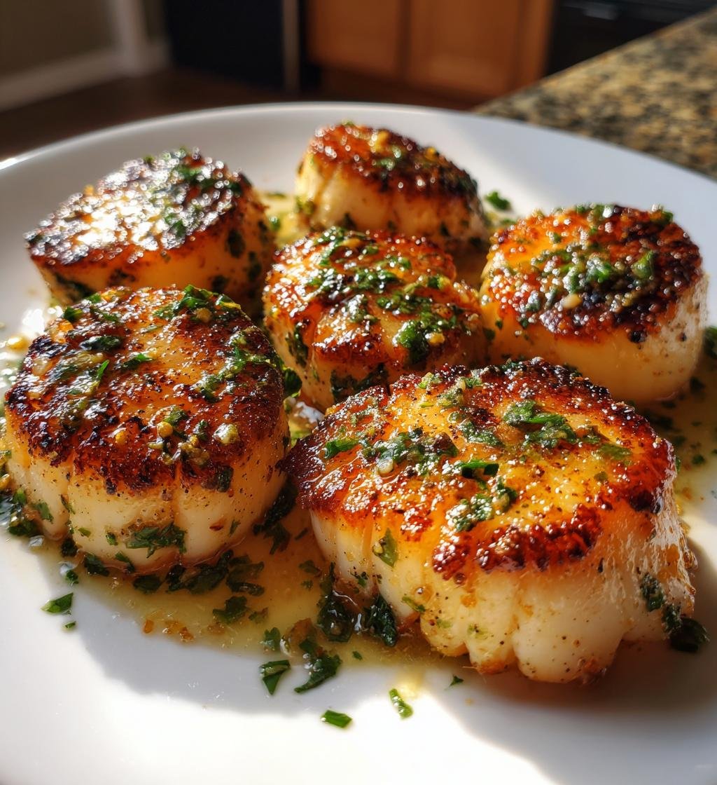 Seared Scallops with Lemon Butter - detail 2