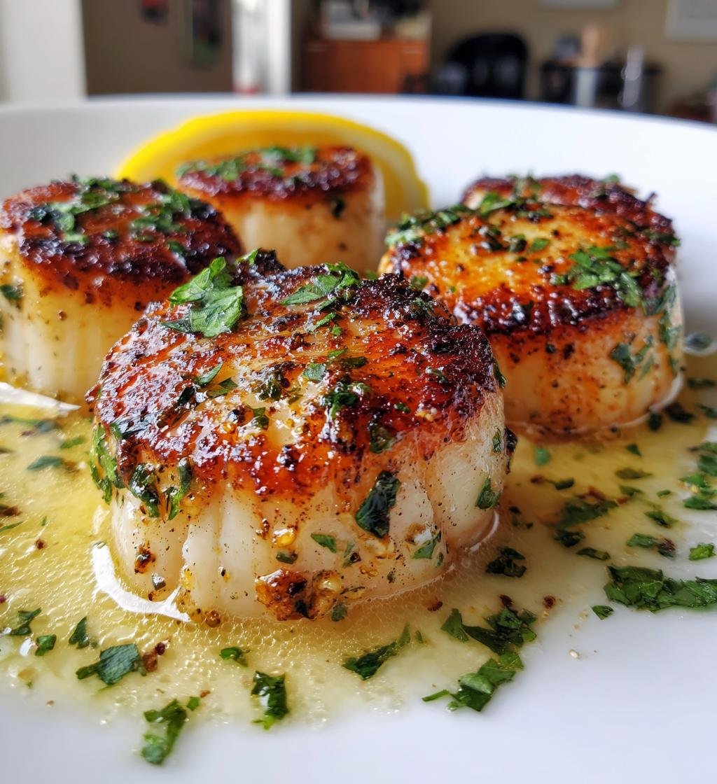 Seared Scallops with Lemon Butter
