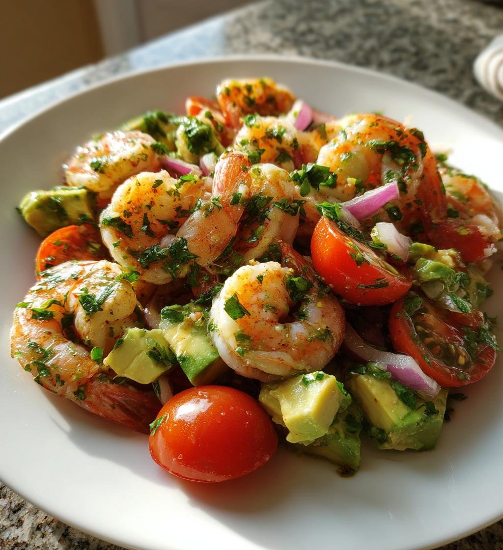 Shrimp and Avocado Salad - detail 1
