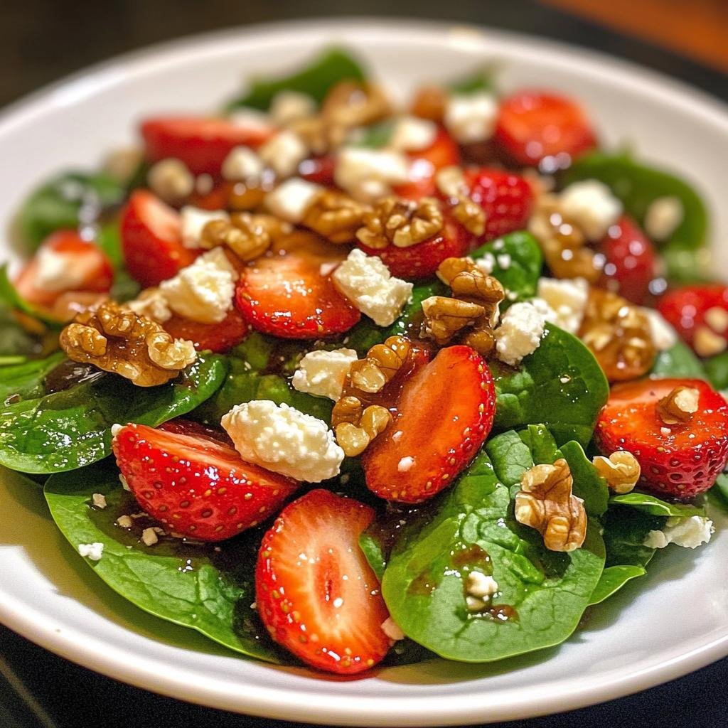 Spinach Strawberry Salad - detail 2