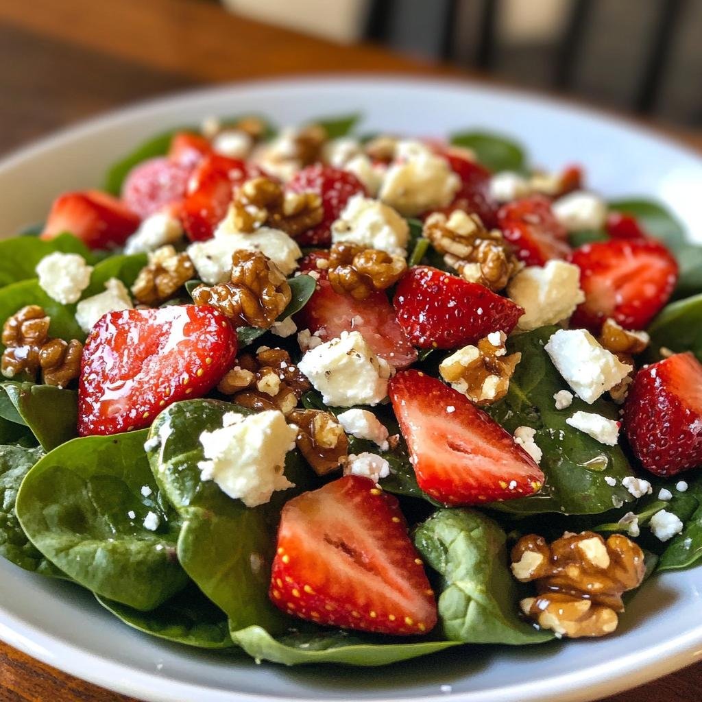 Spinach Strawberry Salad - detail 3