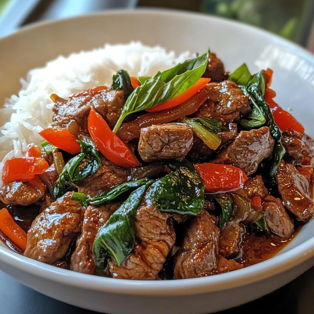 Thai Basil Beef - detail 2