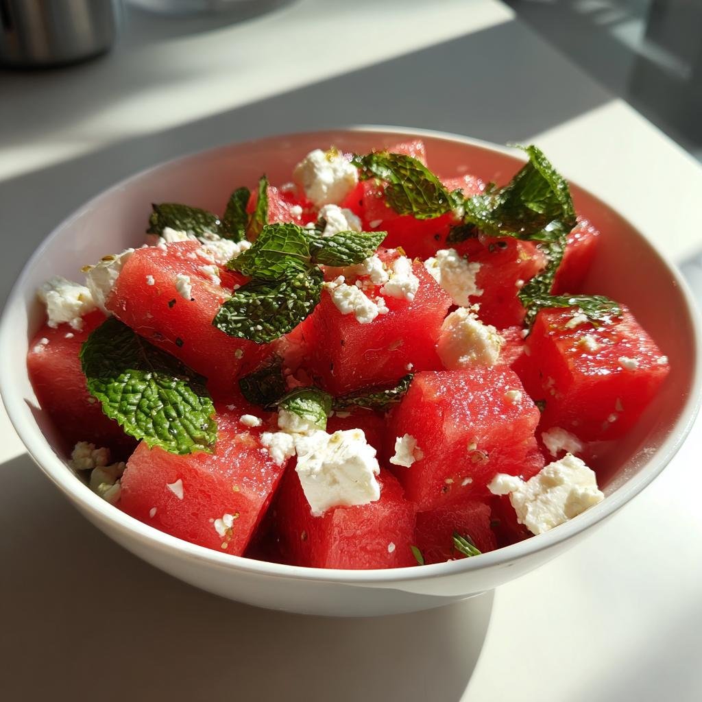Watermelon Feta Mint Salad - detail 2