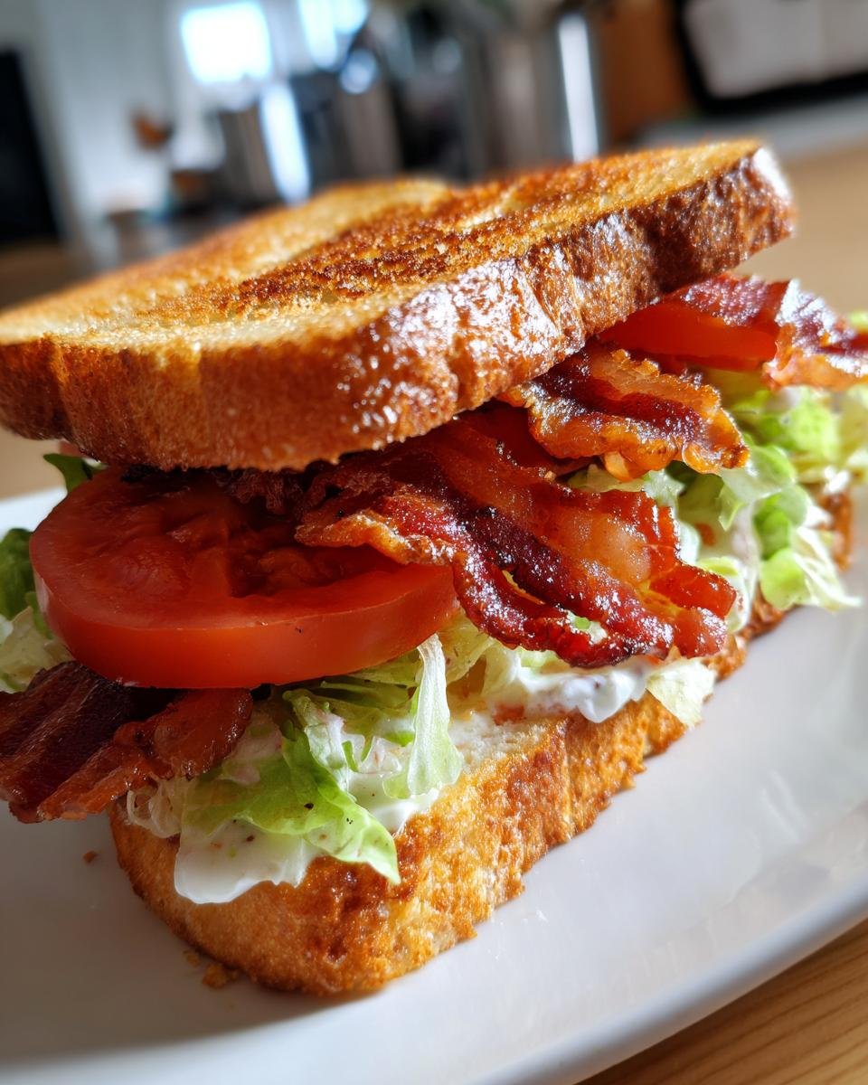 BLT Sandwich with Crispy Bacon and Ripe Tomatoes - detail 1