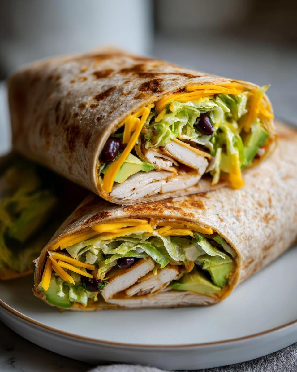 Easy Southwest Turkey Wrap with Avocado & Black Beans - detail 1