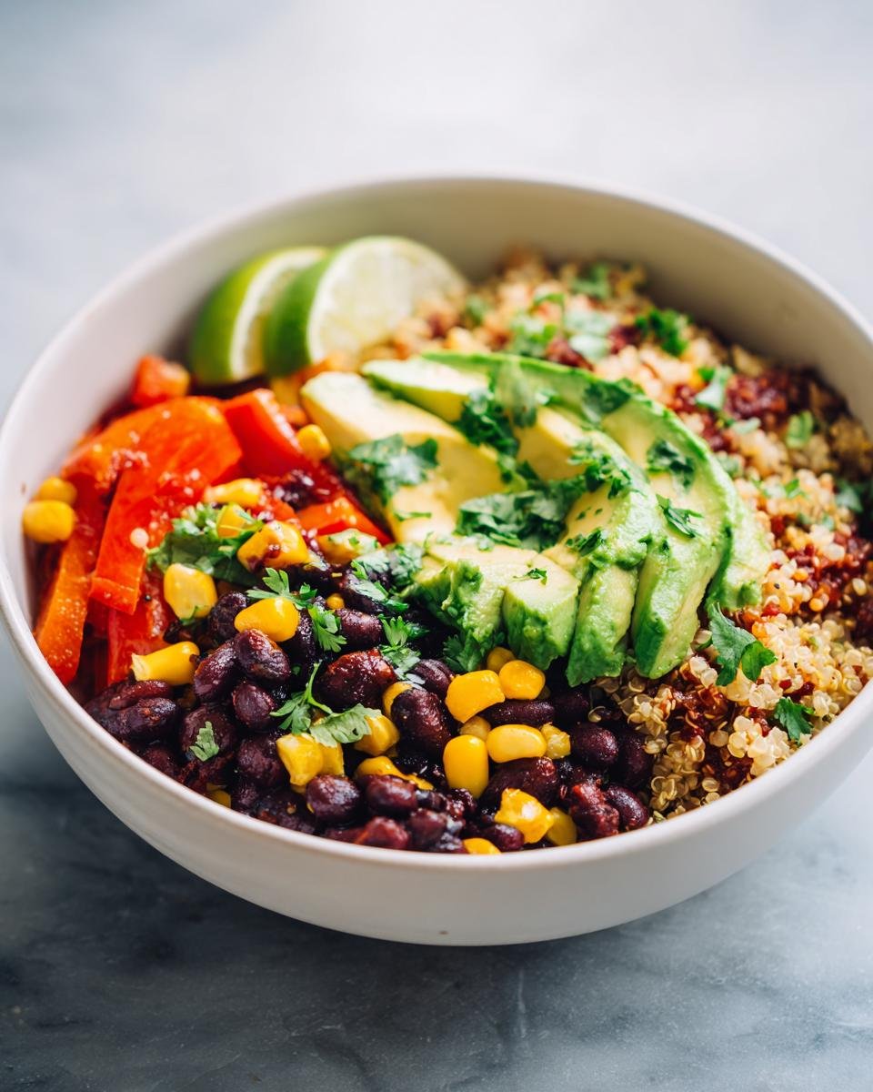 Quinoa & Black Bean Burrito Bowl – Healthy & Hearty - detail 1