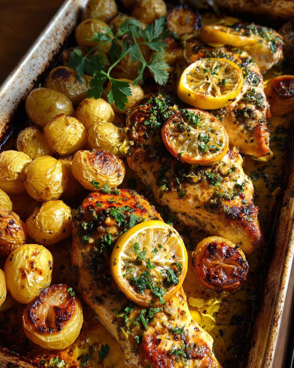 Sheet-Pan Lunch: Lemon Herb Chicken with Baby Potatoes - detail 1