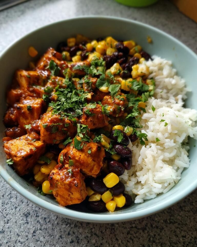 Southwest Chicken Bowl with Rice, Beans & Corn