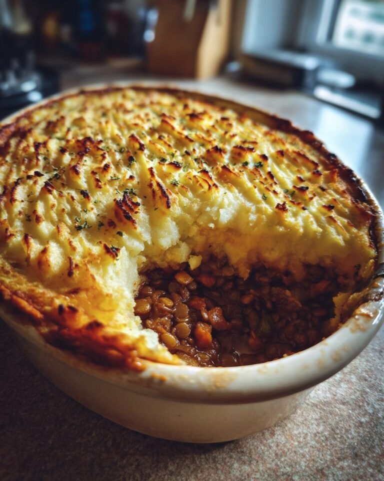 Vegan Lentil Shepherd’s Pie with Potato Topping