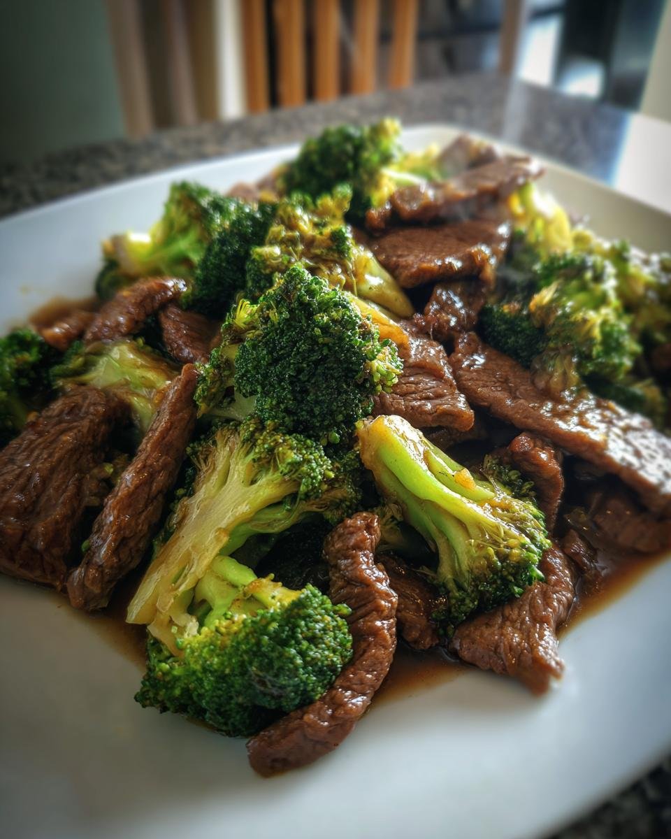 beef and broccoli - detail 1