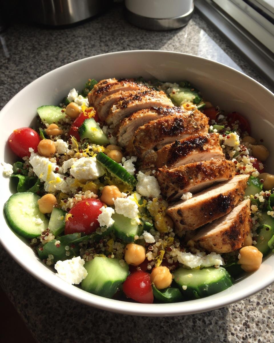 high protein salads - detail 1