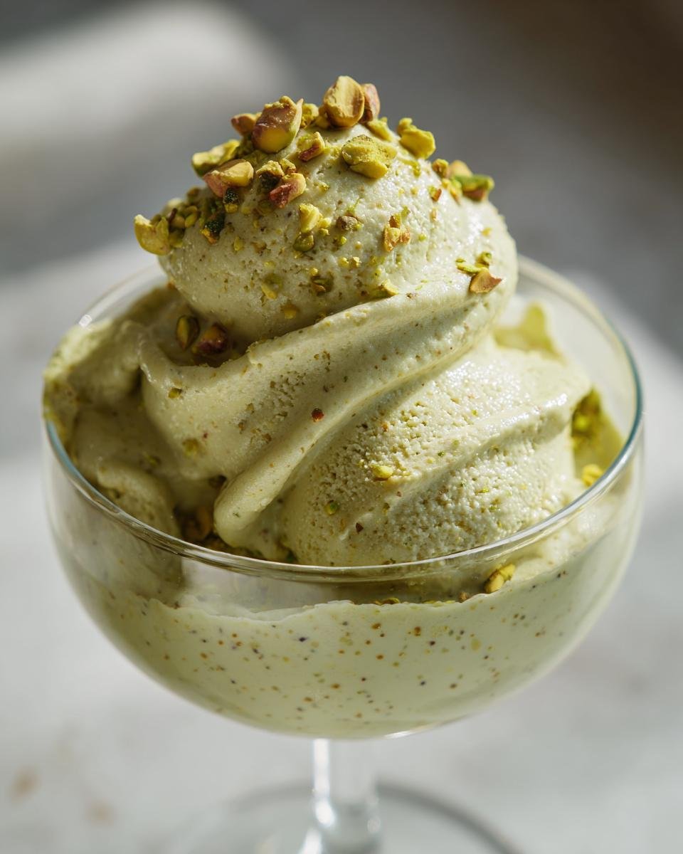 pistachio dessert - detail 1
