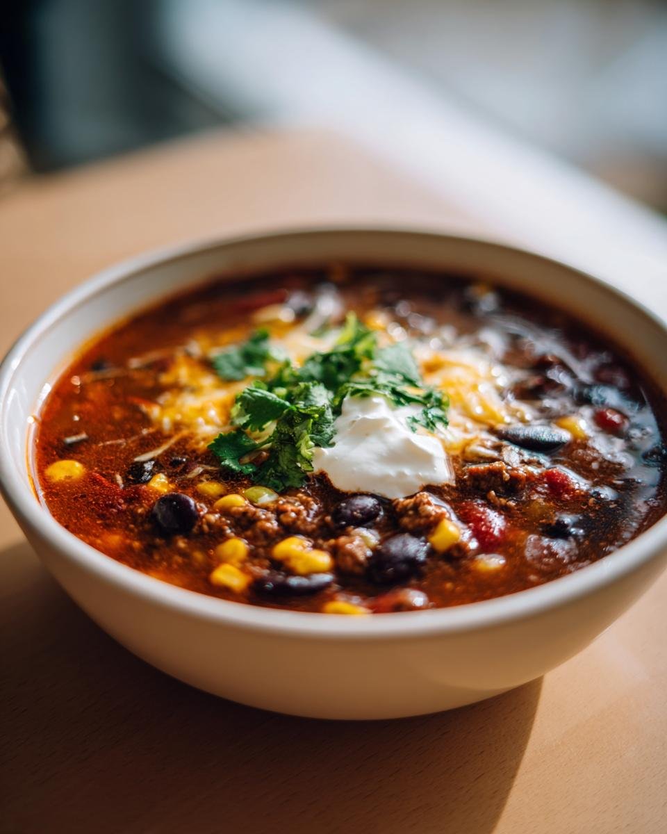 taco soup - detail 1